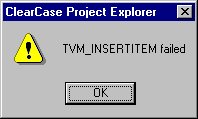 Clearcase bug