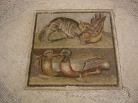 Mosaic : chat and ducks